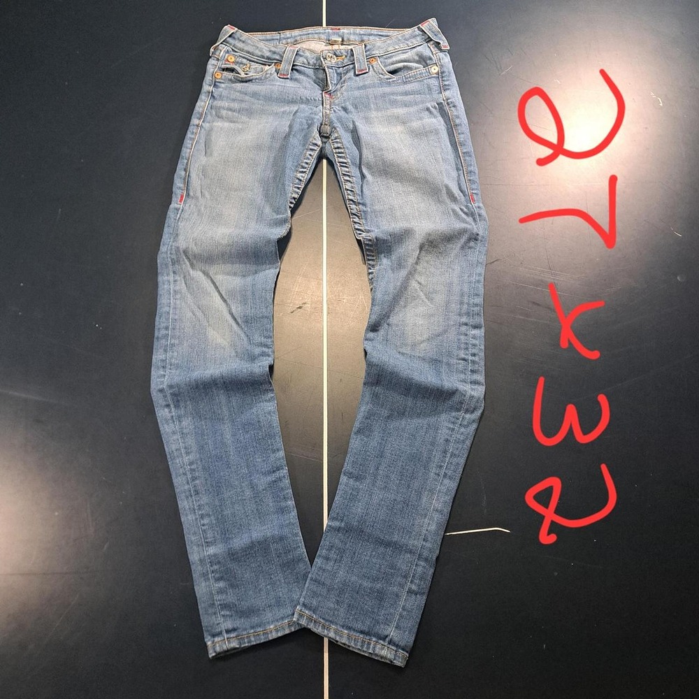 True Religion Women's Blue and Navy Jeans